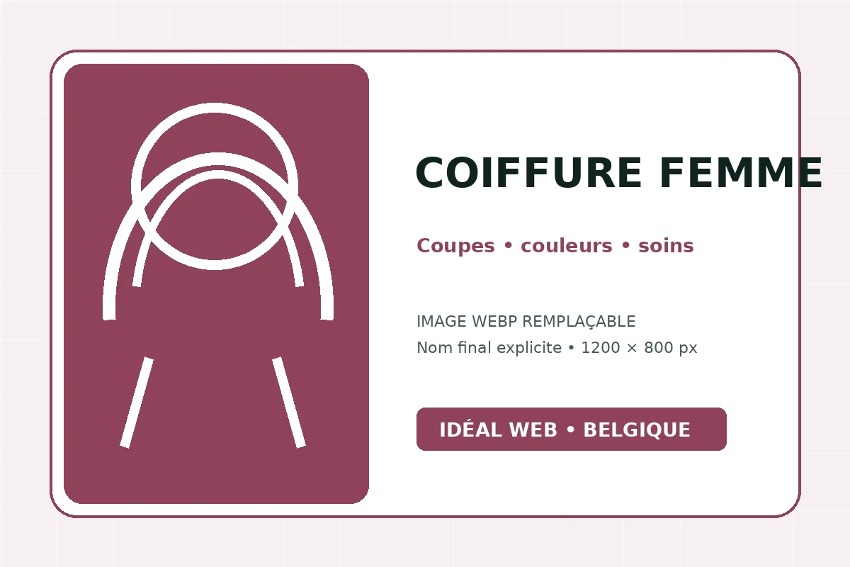 Exemple de site internet pour salon de coiffure femme avec coupes, colorations, galerie et rendez-vous