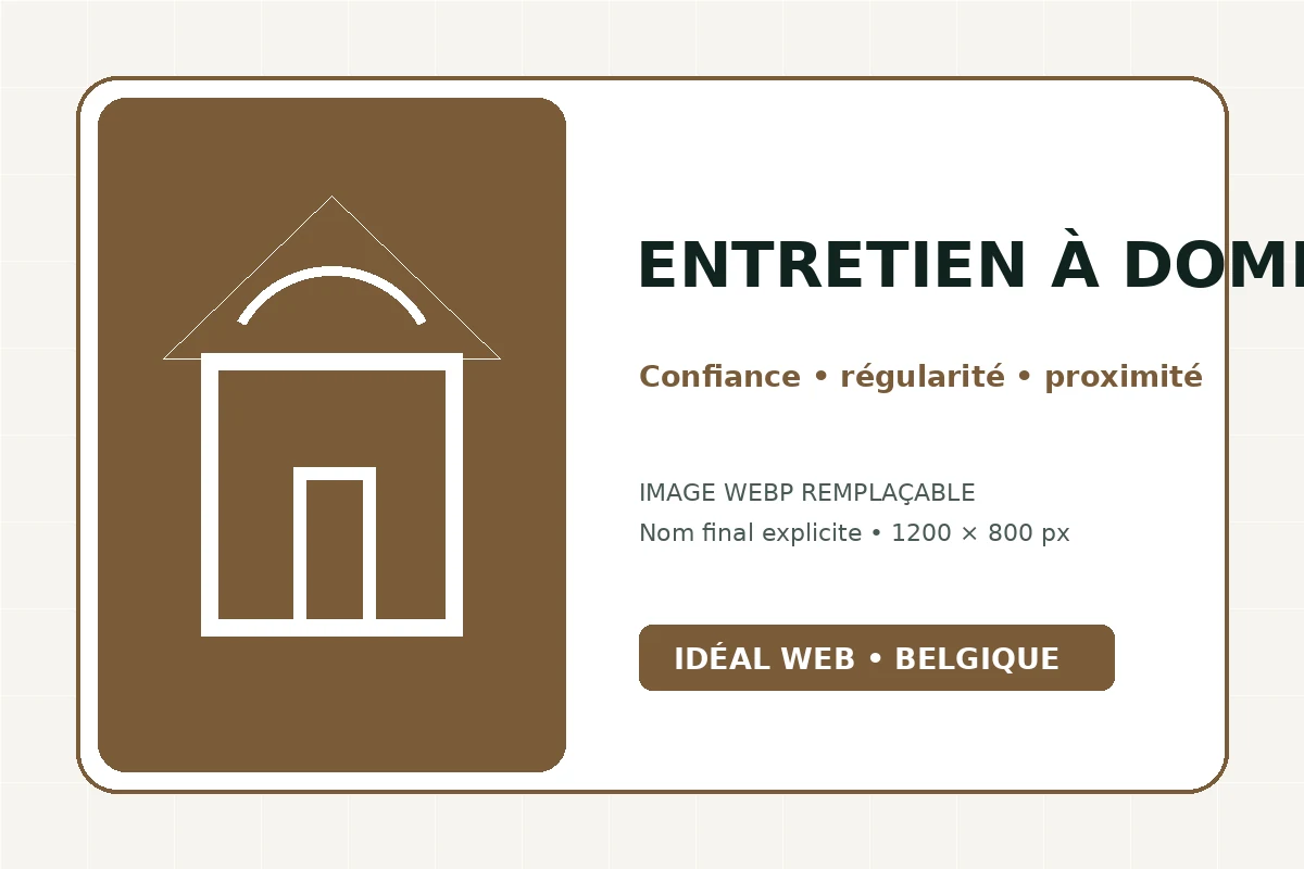 Présentation d’un site internet pour services d’entretien à domicile avec prestations, confiance et demande de contact
