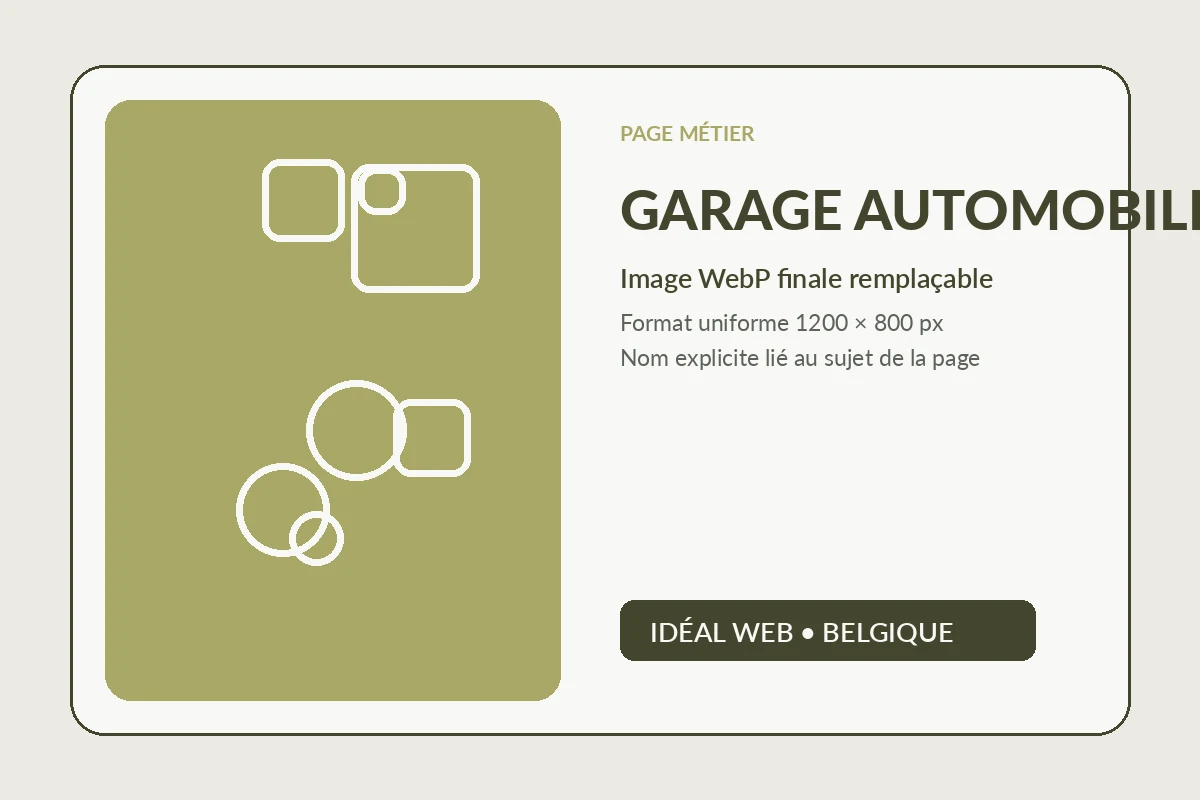 Exemple de site internet pour garage automobile avec entretien, révision, pneus et rendez-vous