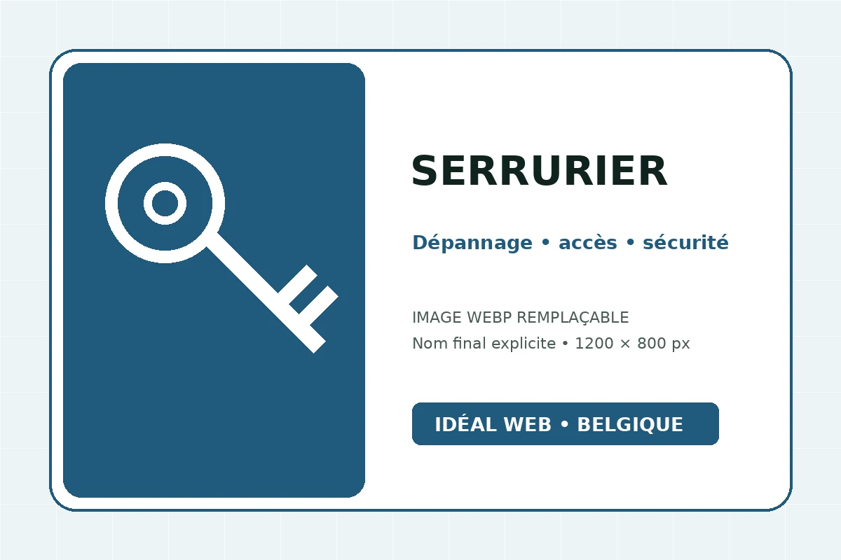 Exemple de présentation d’un site internet pour serrurier avec dépannage, sécurisation et zone d’intervention