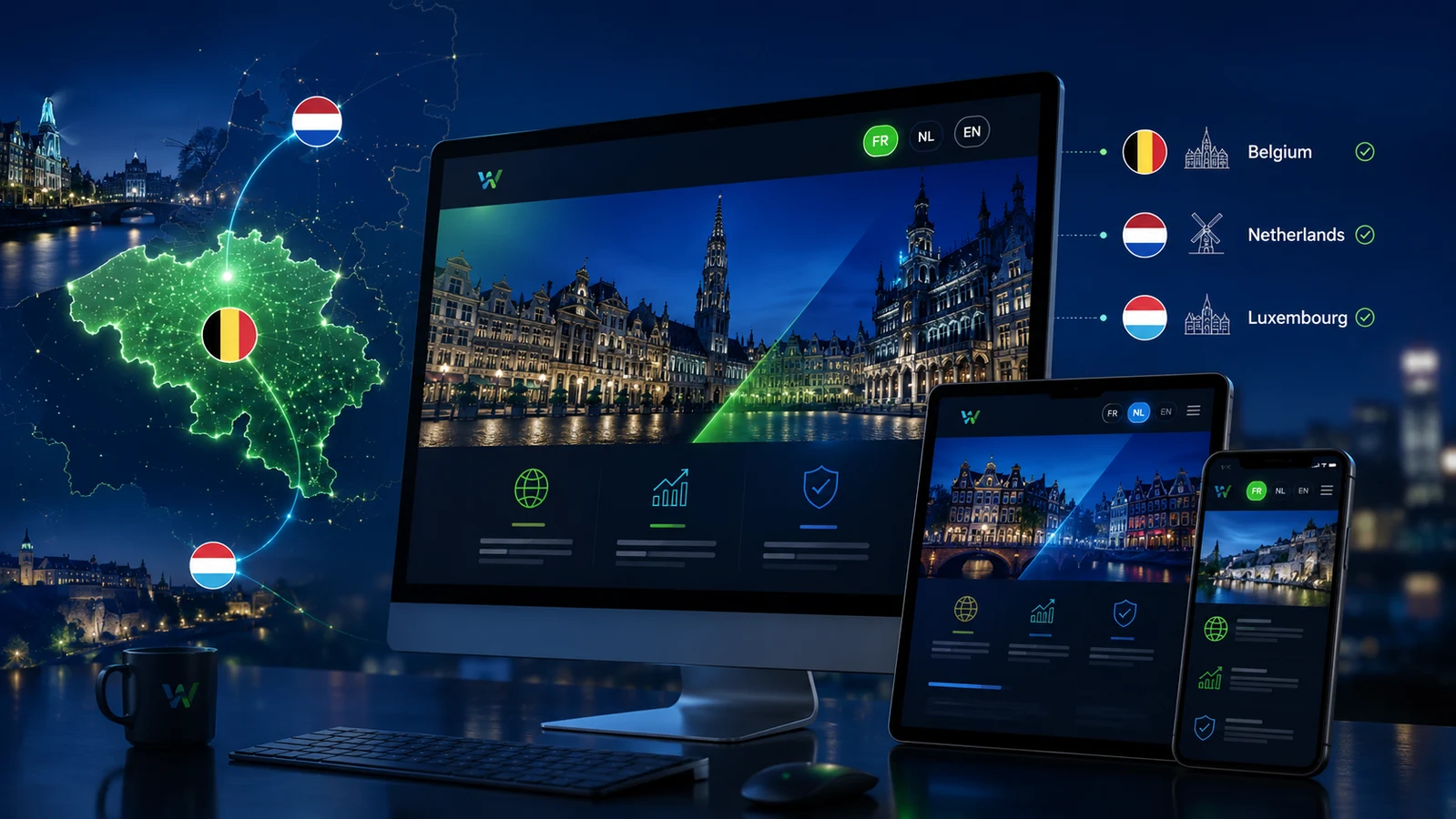 Agence web Namur Ideal Web - création site web professionnel