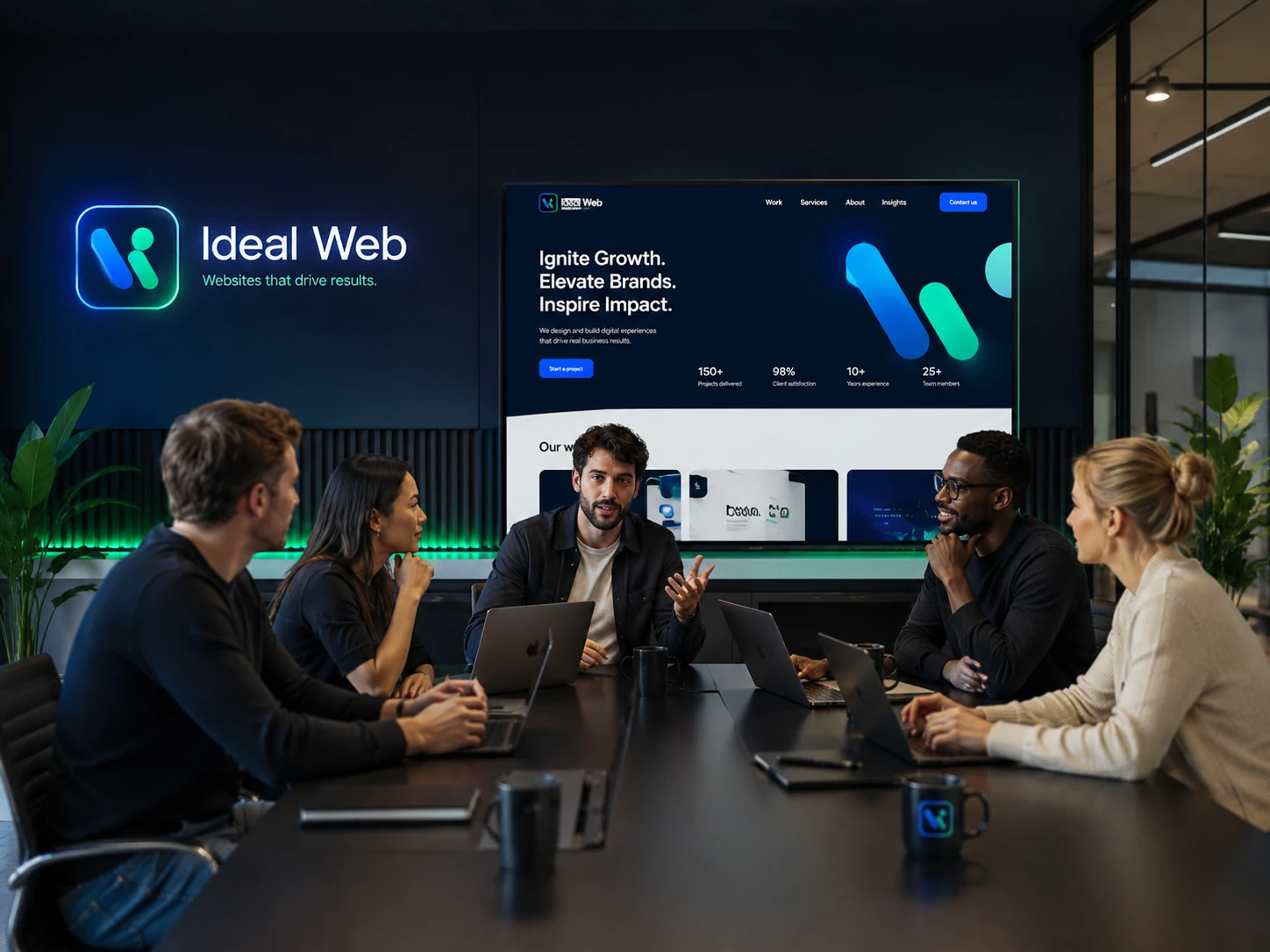 Création de site web gratuit avec aperçu professionnel Ideal Web
